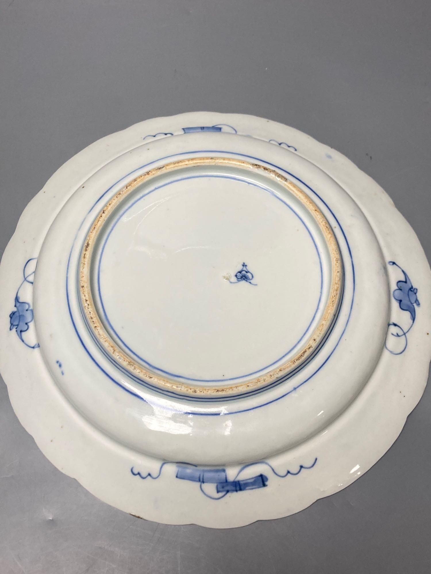 A 19th century Imari dish, painted in typical palette, 30.5cm diameter
